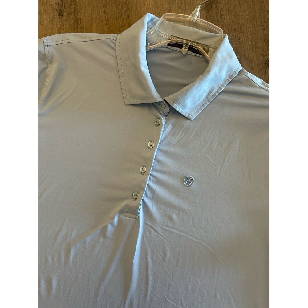 G/FORE Polo Shirt Womens Size L Blue Short Sleeve Golf